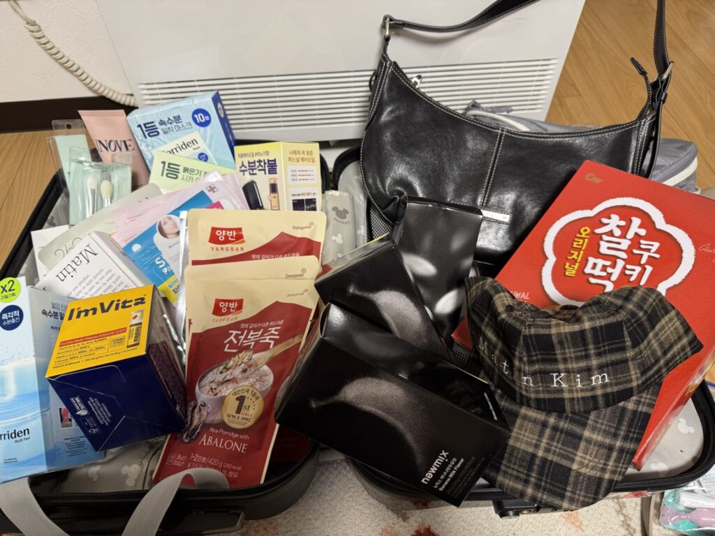 マーティンキムやオリーブヤングで購入した韓国土産
