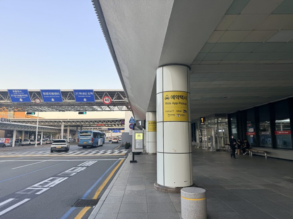 釜山空港 配車乗り場